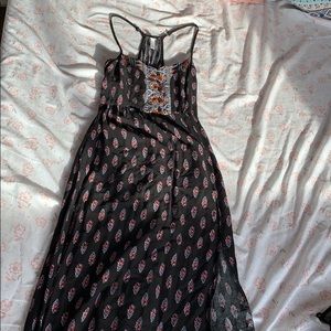 Women’s long dress with slit